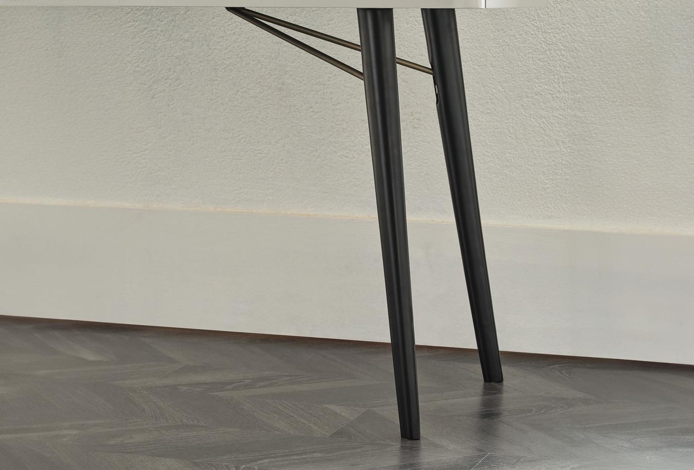 Тоалетка «Dublino» + чекмедже с органайзери, с фрезовани детайли, размер 160х83х50см