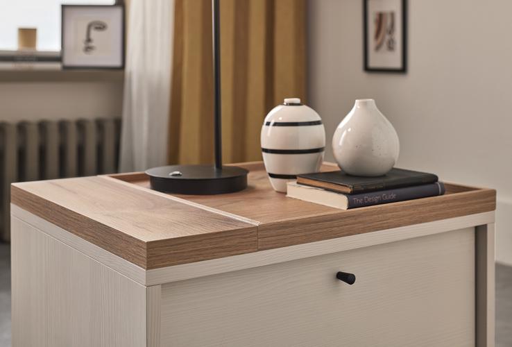 Нощно шкафче «Loreto» + чекмедже, размер 57х48х48см