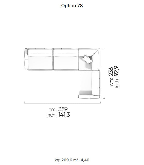 96 готови конфигурации на модулен разтегателен диван «Le Mans Comfort»