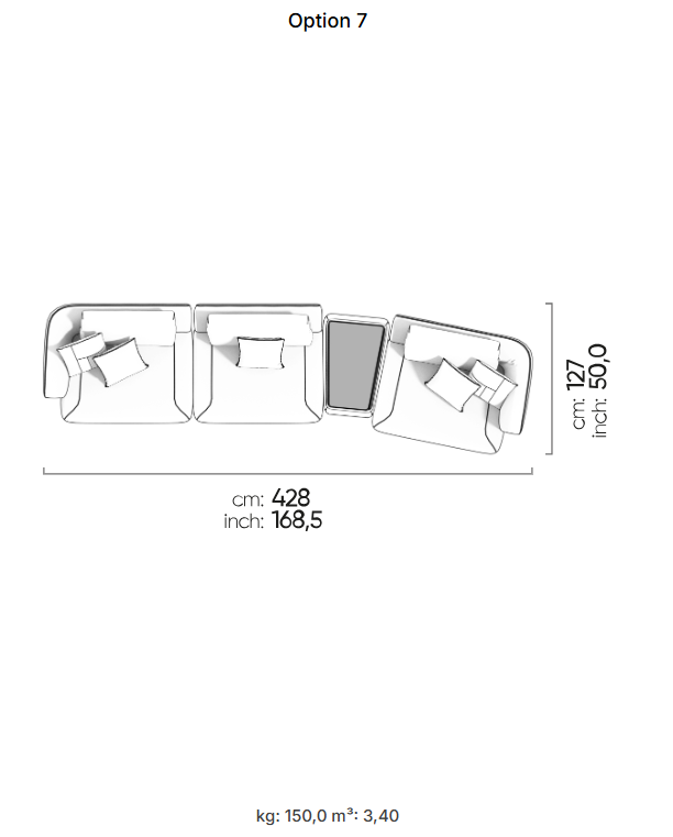 33 готови конфигурации на модулен диван «Lugano»