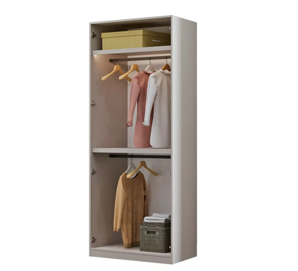 Модулен гардероб «Dolunay» - 4 модула, с осветление, стъклени врати