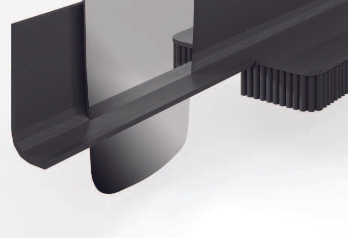 Огледало «Rabat» + рафт, с чекмедже, с размер 83х125х12см