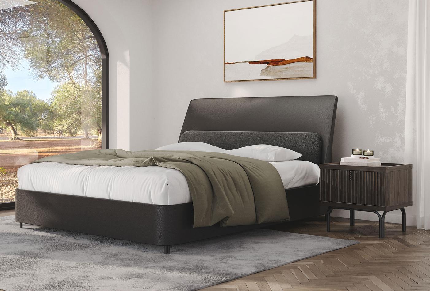 Нощно шкафче «Austin Oak Dark» + чекмедже, размер 59х55х48см