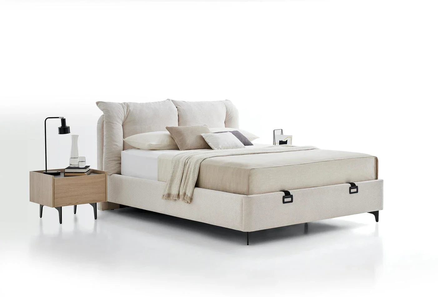 Тапицирано легло «Terra» + табла - с място за съхранение, повдигащ механизъм, система за безшумно затваряне