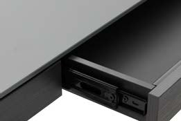 Работно бюро «Dandy» + стъклен плот, размер 122х61х74см