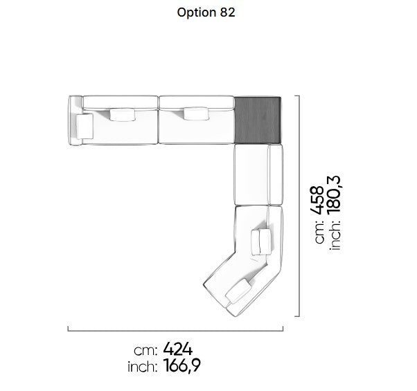 113 готови конфигурации на модулен диван «Cubic»