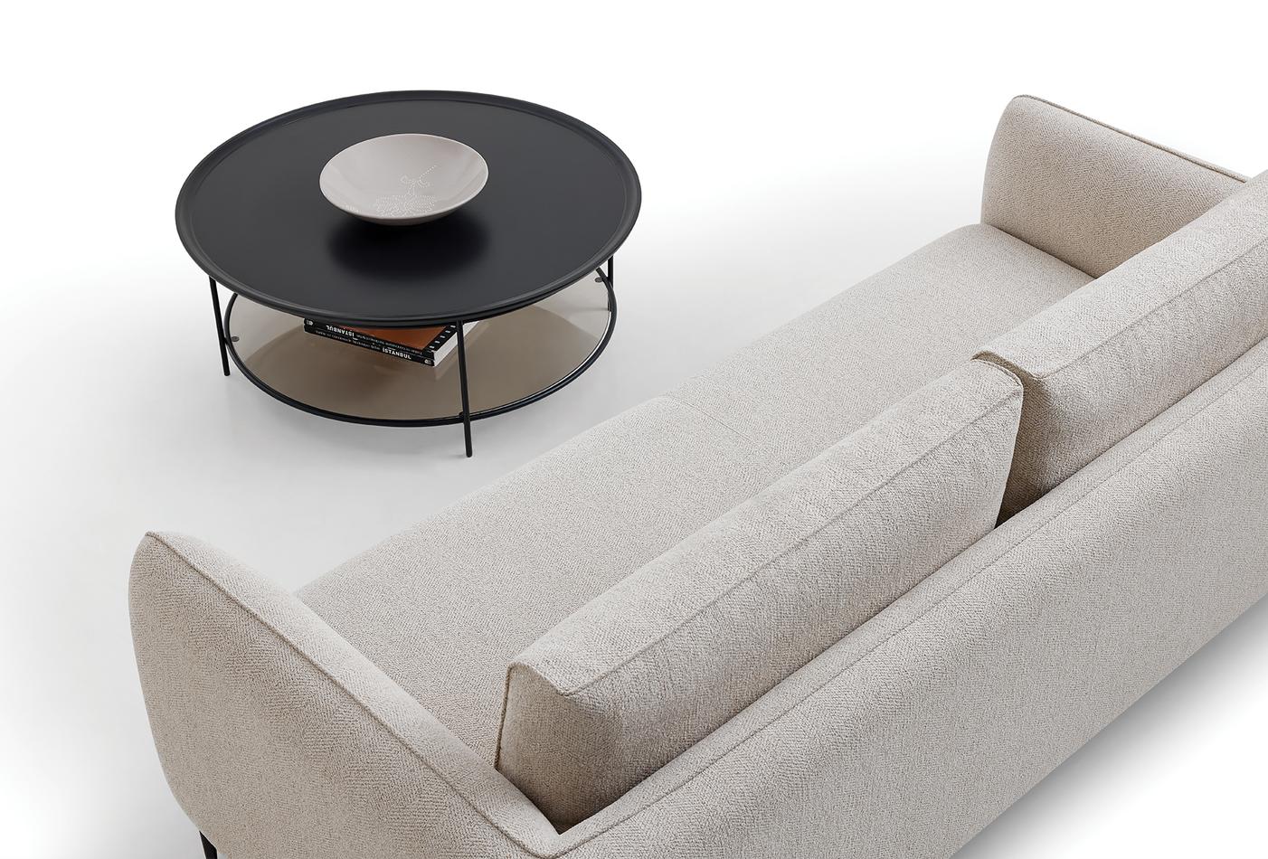 Триместен диван «Parma» + 4 декоративни възглавници, ширина 215см