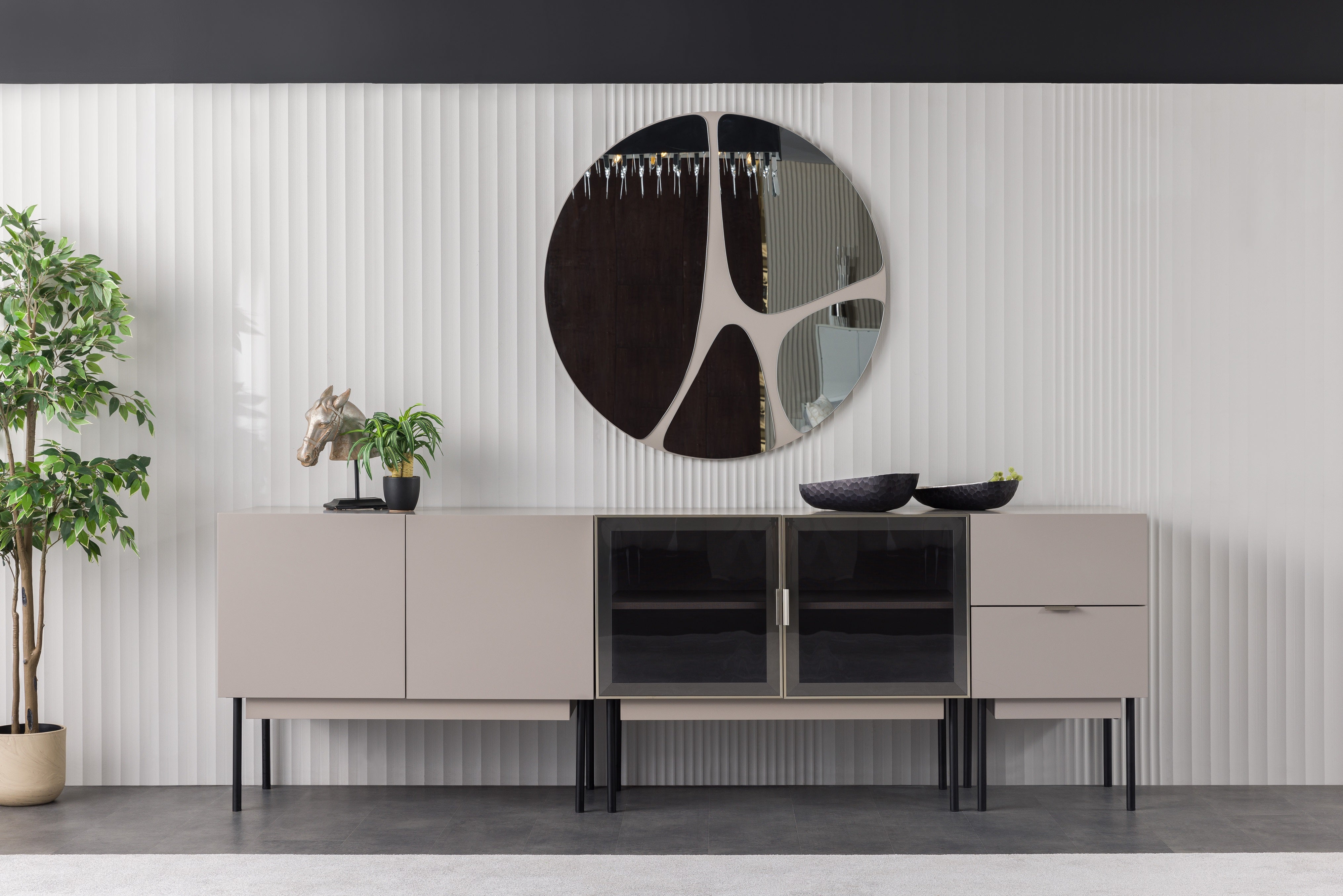 Модулен бюфет «Puzzle» с една или две врати, с чекмеджета