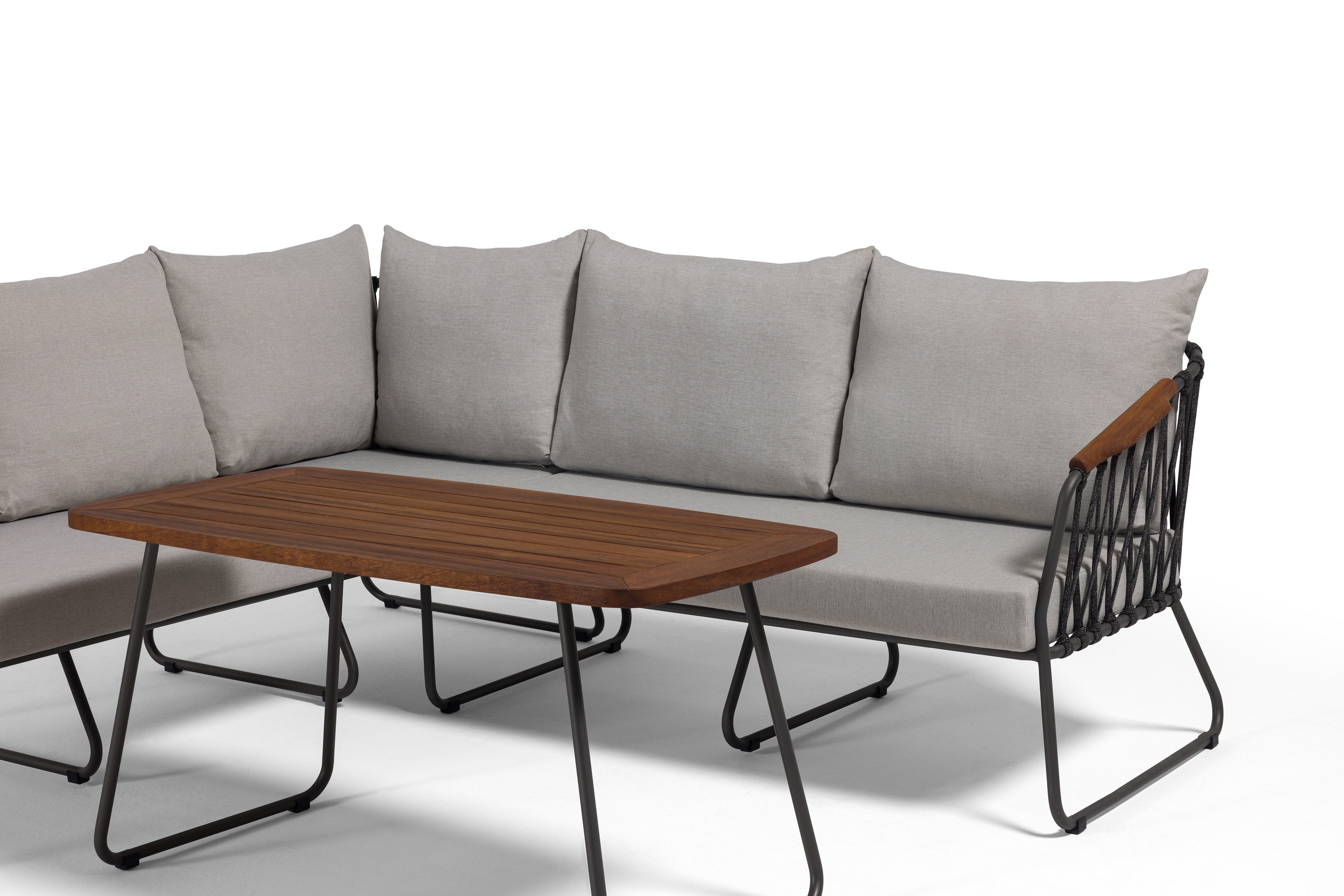 Градинско ъглово канапе «Anatolia» с африкански тик