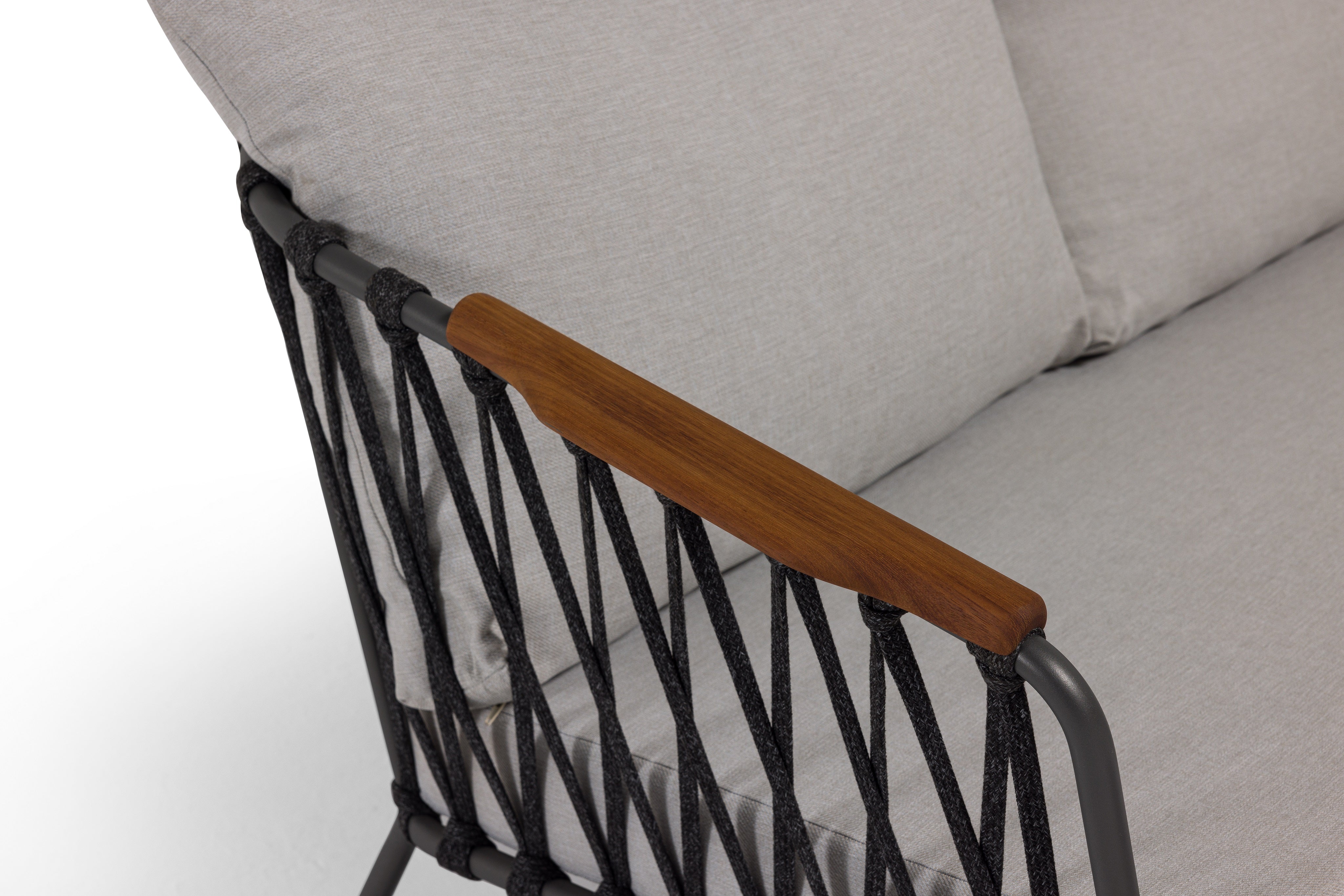 Градинско ъглово канапе «Anatolia» с африкански тик