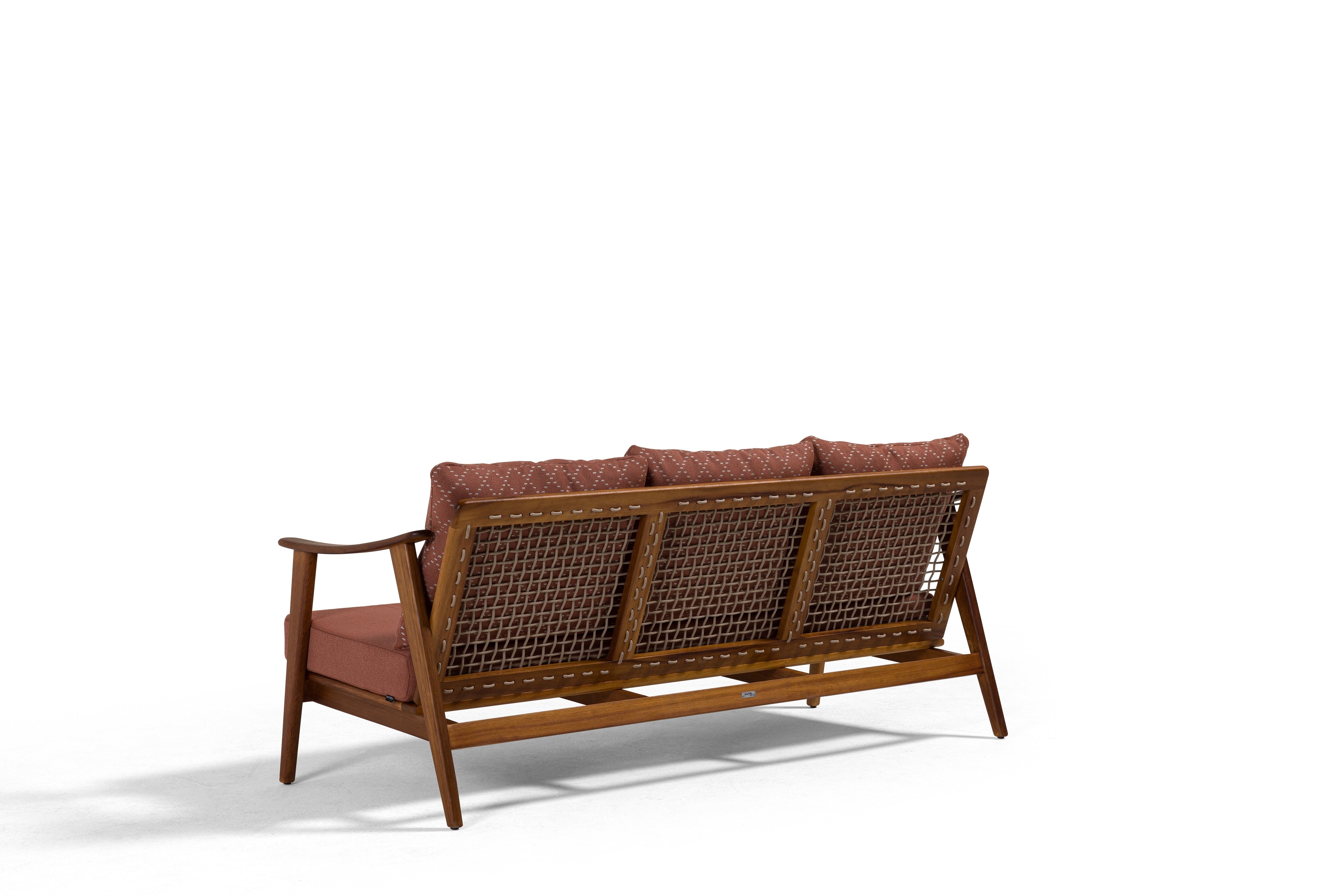 Градинско канапе «Harley» с африкански тик