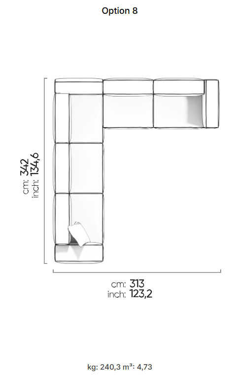 64 готови конфигурации на модулен диван «Plus Poufy»