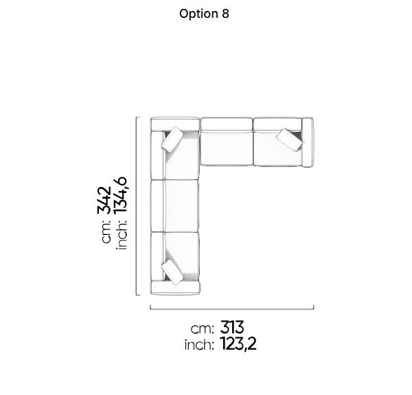 113 готови конфигурации на модулен диван «Cubic»