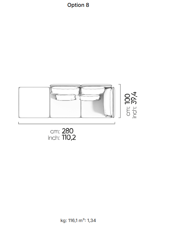 53 готови конфигурации на модулен диван «Fox»