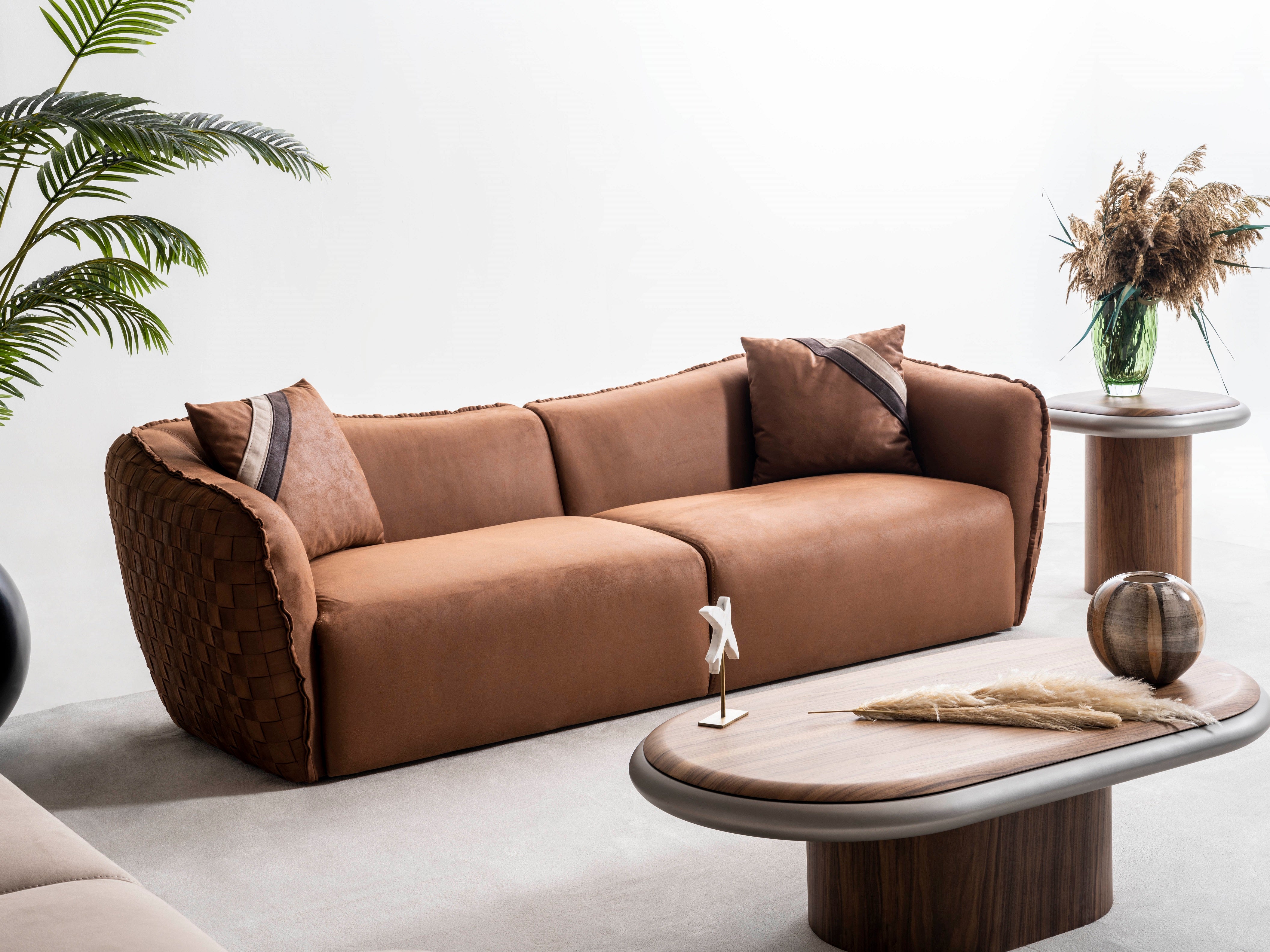 Триместен диван «Balder» + 2 декоративни възглавници, ширина 240см