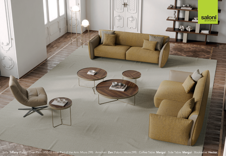 Триместен разтегателен диван «Tiffany» + 2 декоративни възглавници, ширина 220 или240см