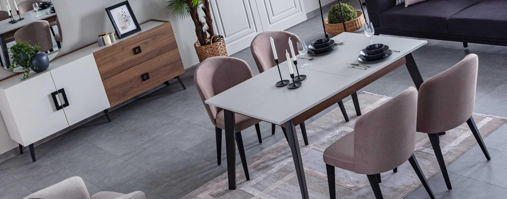 Бюфет «Mayra» с две чекмеджета, размер 195х82х45см