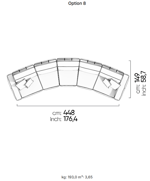 75 готови конфигурации на модулен разтегателен диван «Air Cavalli Relax»