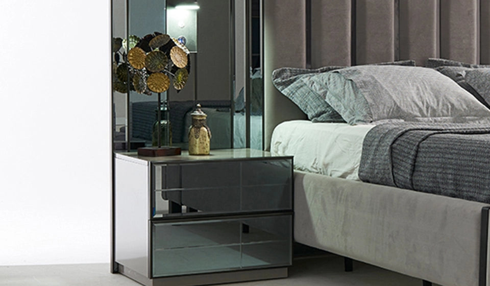 Нощно шкафче «Oylat» + две чекмеджета, размер 62х46х51см