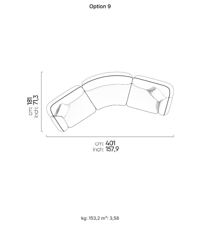 30 готови конфигурации на модулен диван «Icona» + конзолна масичка, лежанка