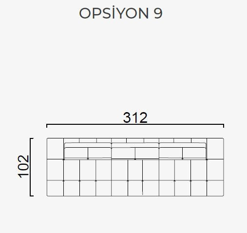 25 готови конфигурации на модулен разтегателен диван «Panamera Comfort»