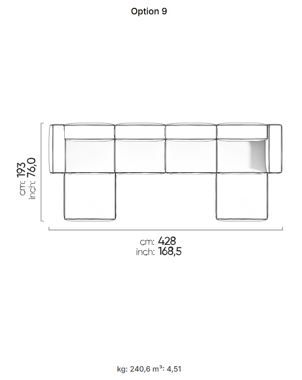 64 готови конфигурации на модулен диван «Plus Poufy»