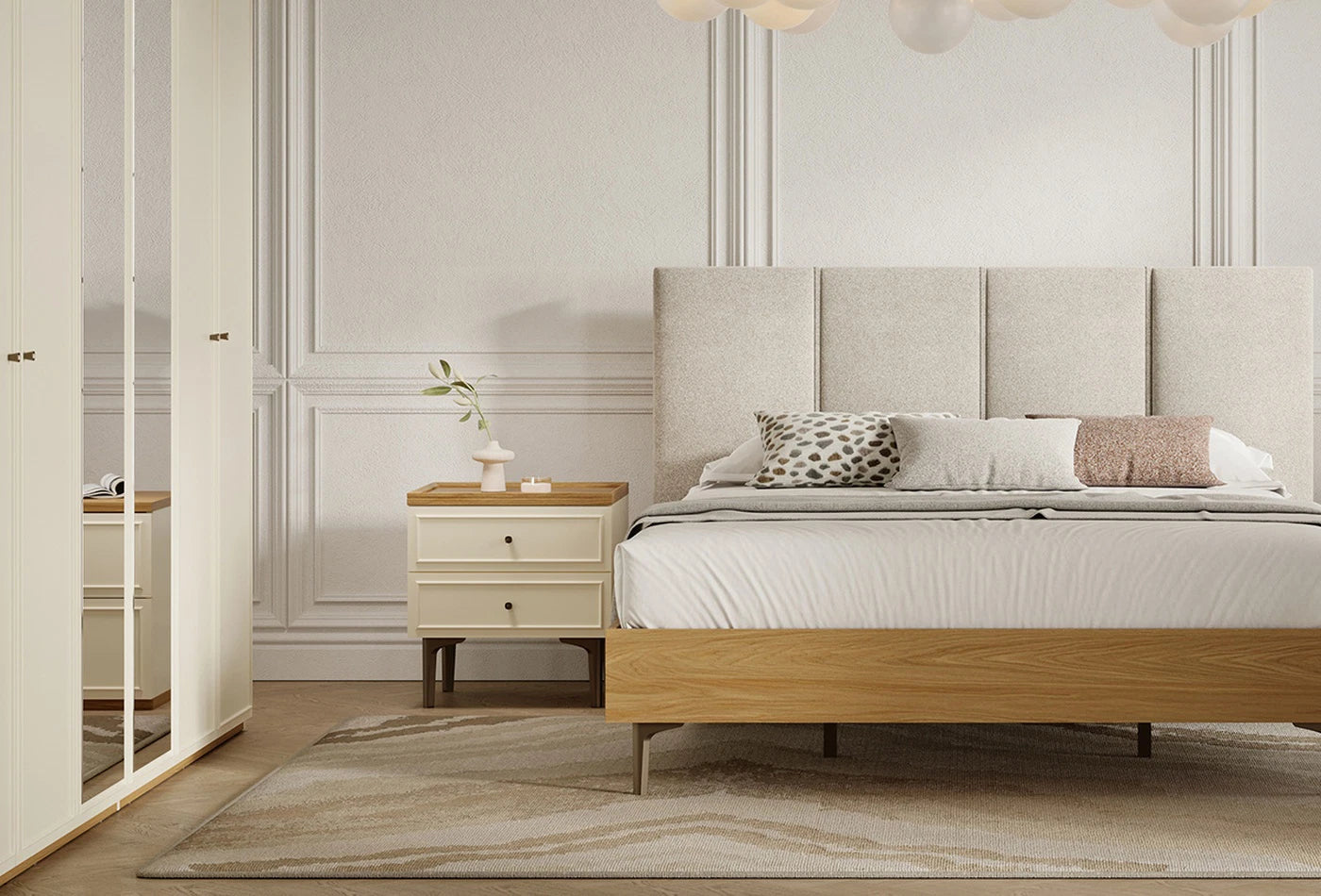 Нощно шкафче «Marsana» + чекмедже, размер 54х58х47см