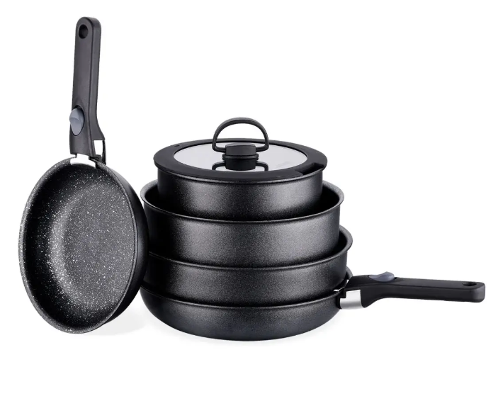 Комплект съдове за готвене «Neta A2611» с гранитно покритие