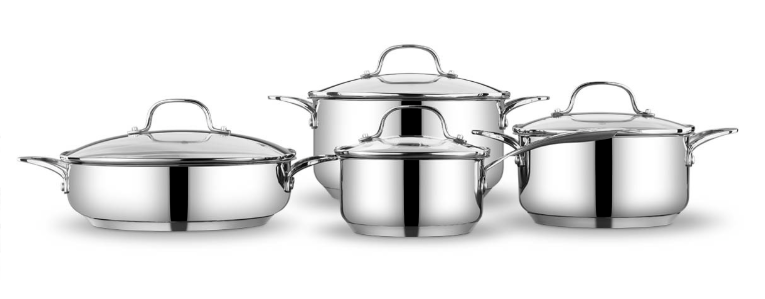 Комплект съдове за готвене «Lea A2785» индукция, неръждаема стомана