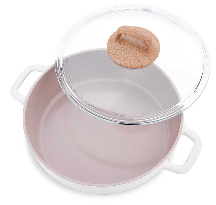 Плитка тенджера с капак «Gusto A2981» с гранитно покритие, размер 2.5л