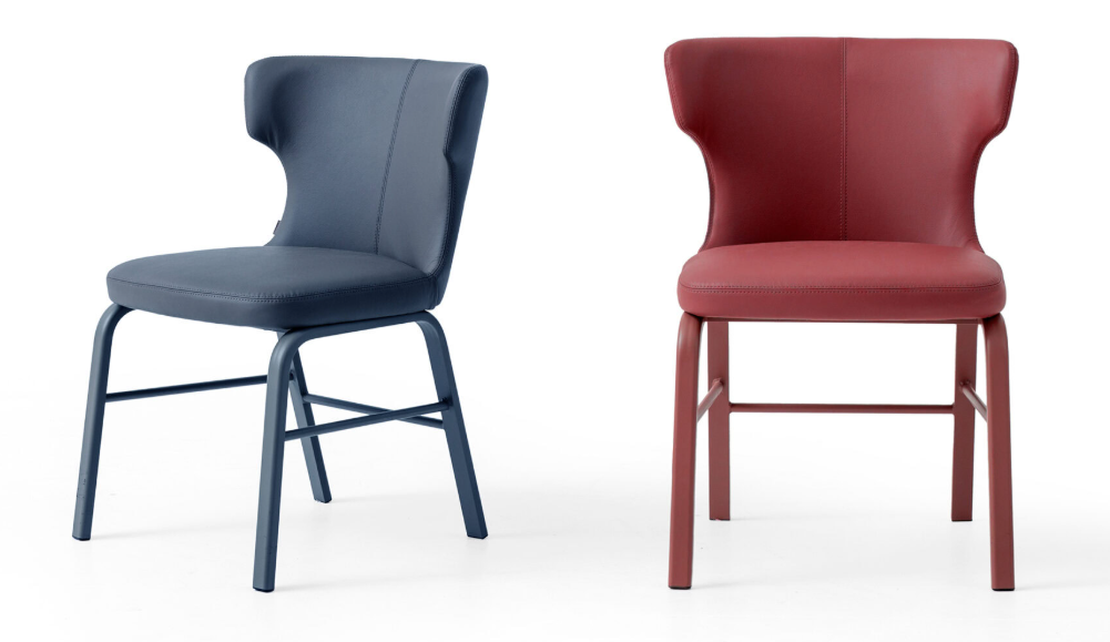 Трапезен стол «Abra» с естествена кожа