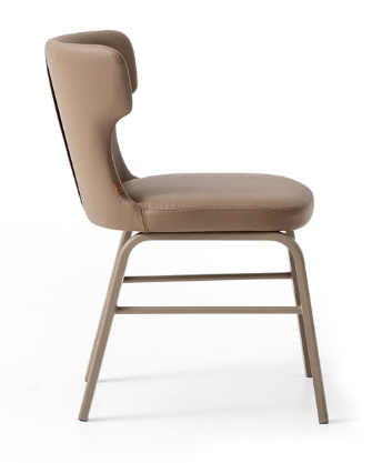 Трапезен стол «Abra» с естествена кожа