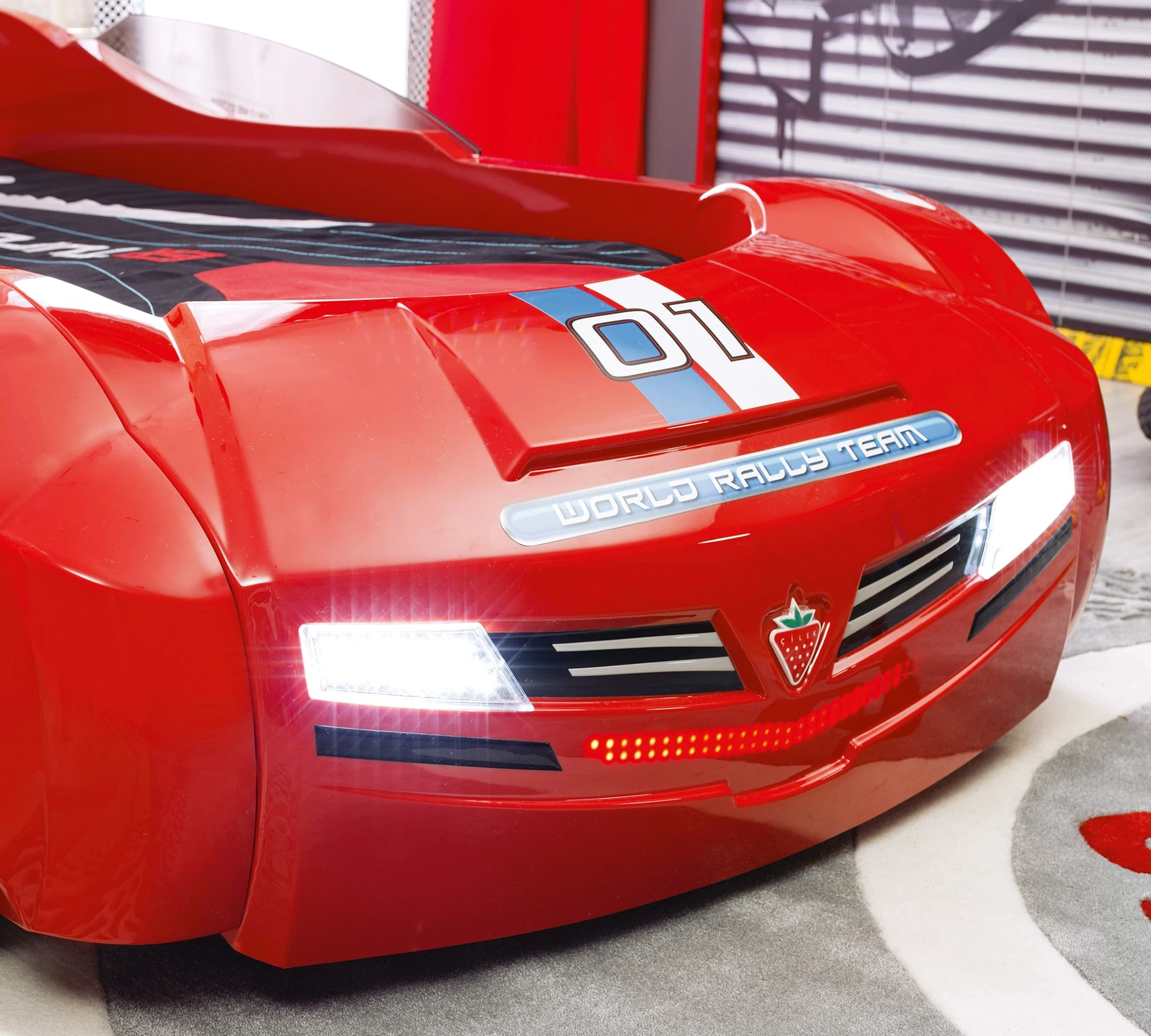 Легло-кола «Biturbo» + LED осветление, за матрак 90х195см