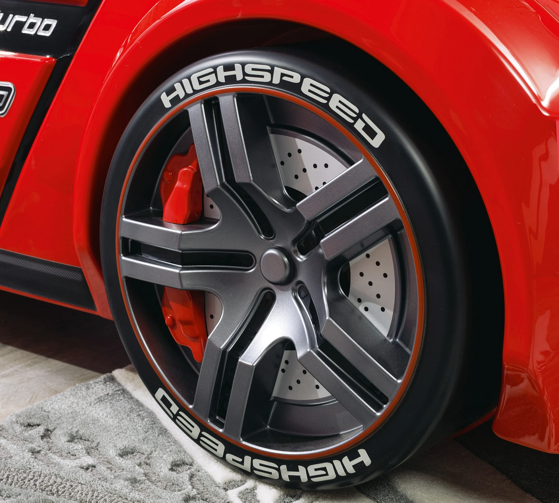 Легло-кола «Biturbo» + LED осветление, за матрак 90х195см