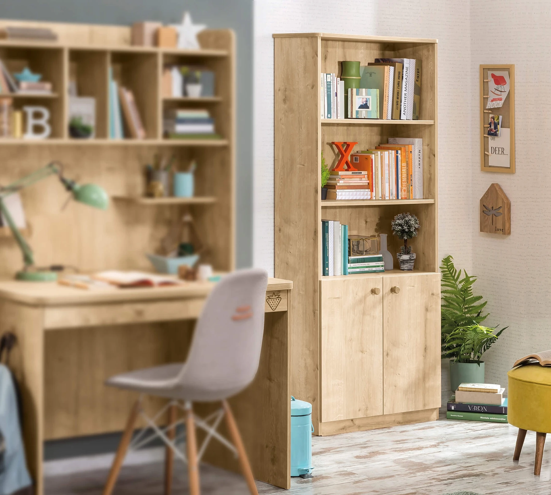 Библиотека «Mocha» с размер 72x169x33см