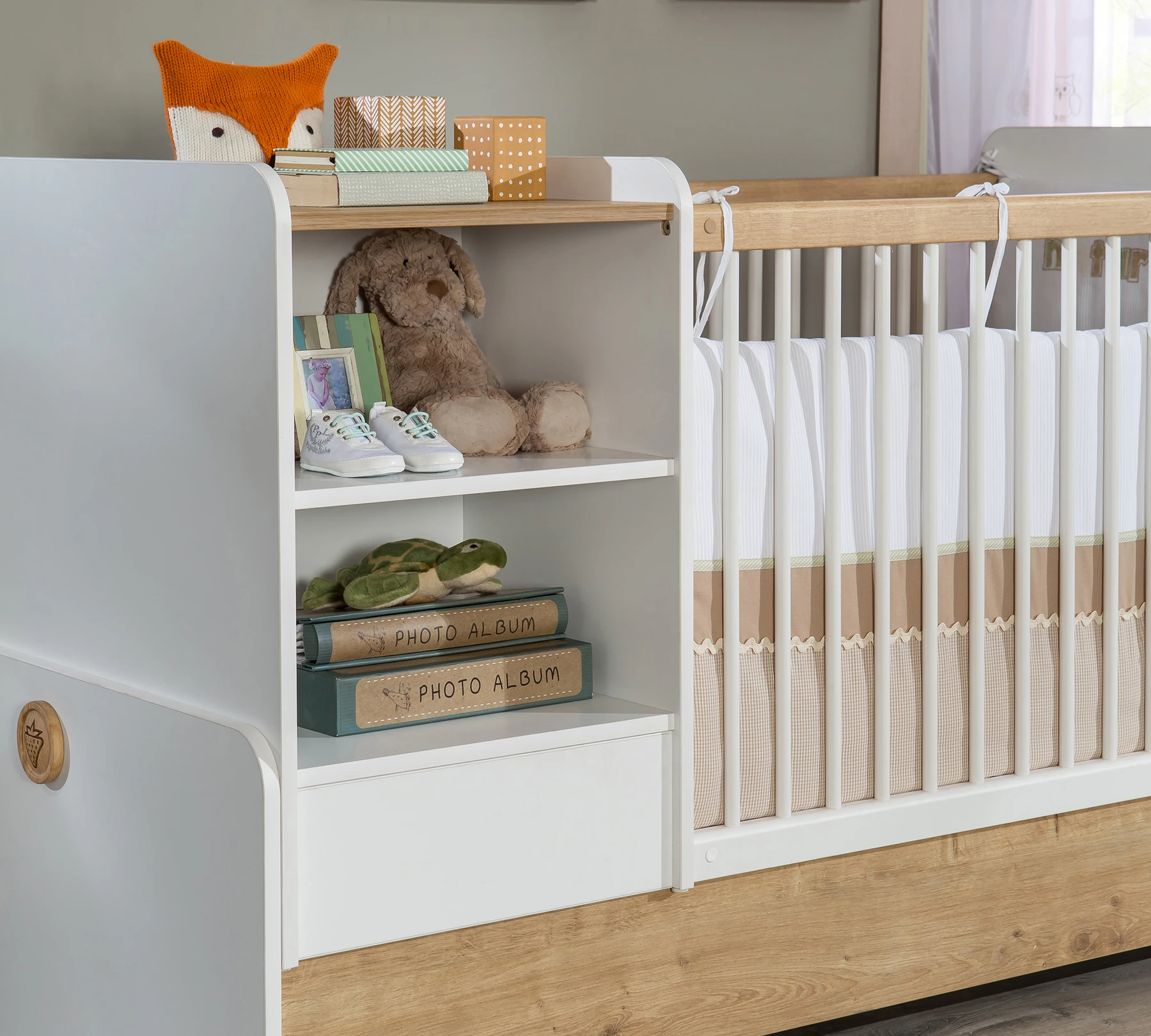 Трансформираща бебешка кошара Natura Baby St (75/160см)
