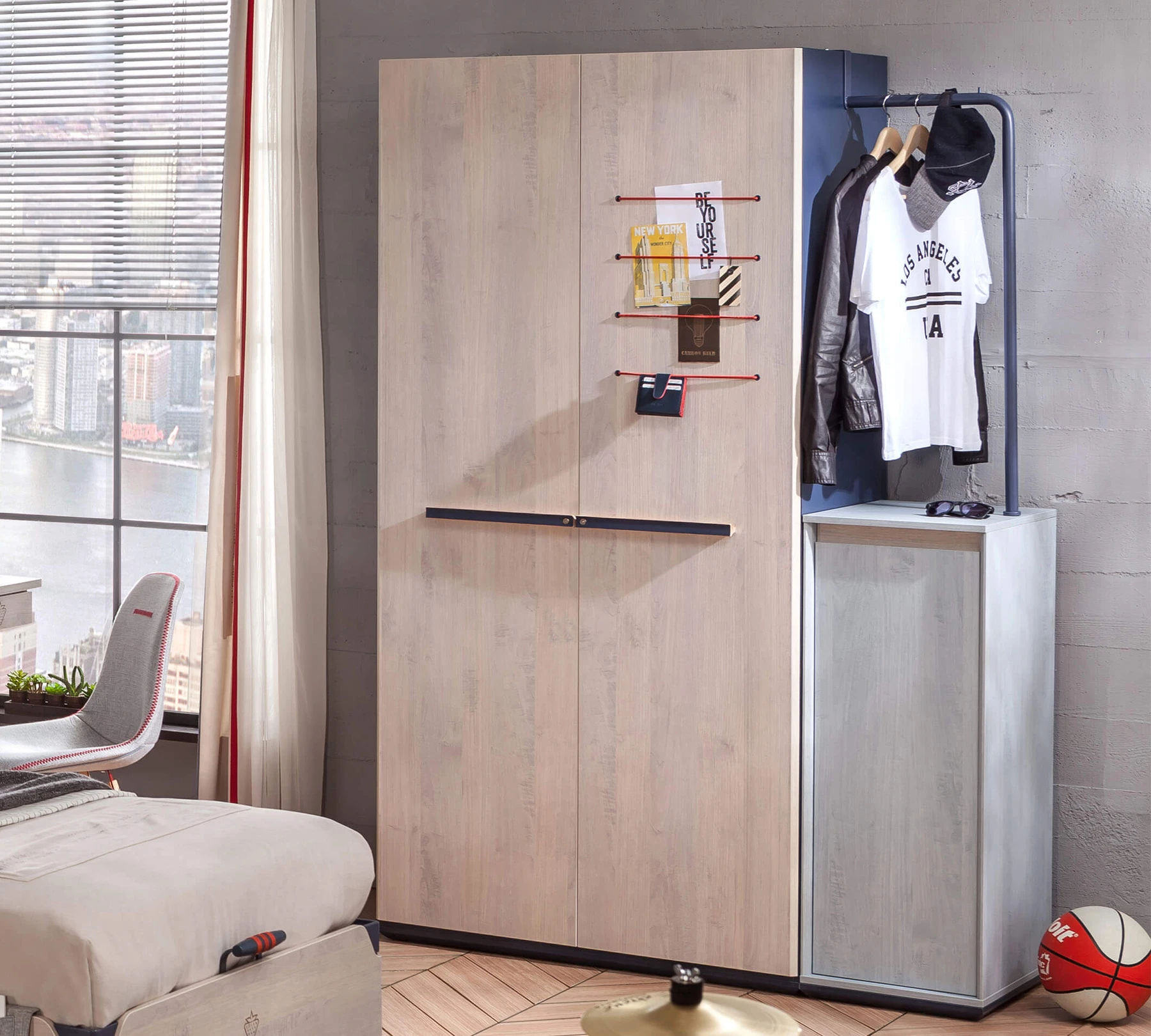 Външна закачалка за гардероб и шкаф «Trio»