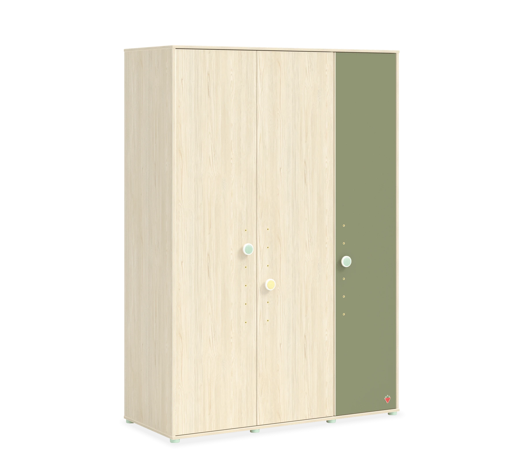 Трикрилен гардероб «Montes Natural» - ширина 140см