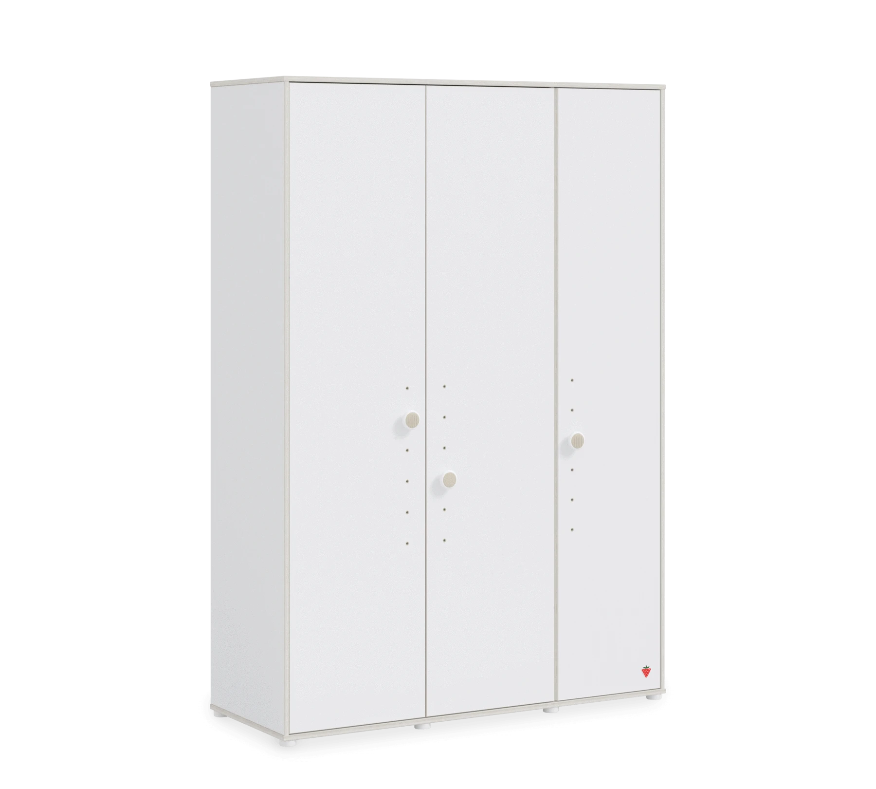 Трикрилен гардероб «Montes White» - ширина 140см