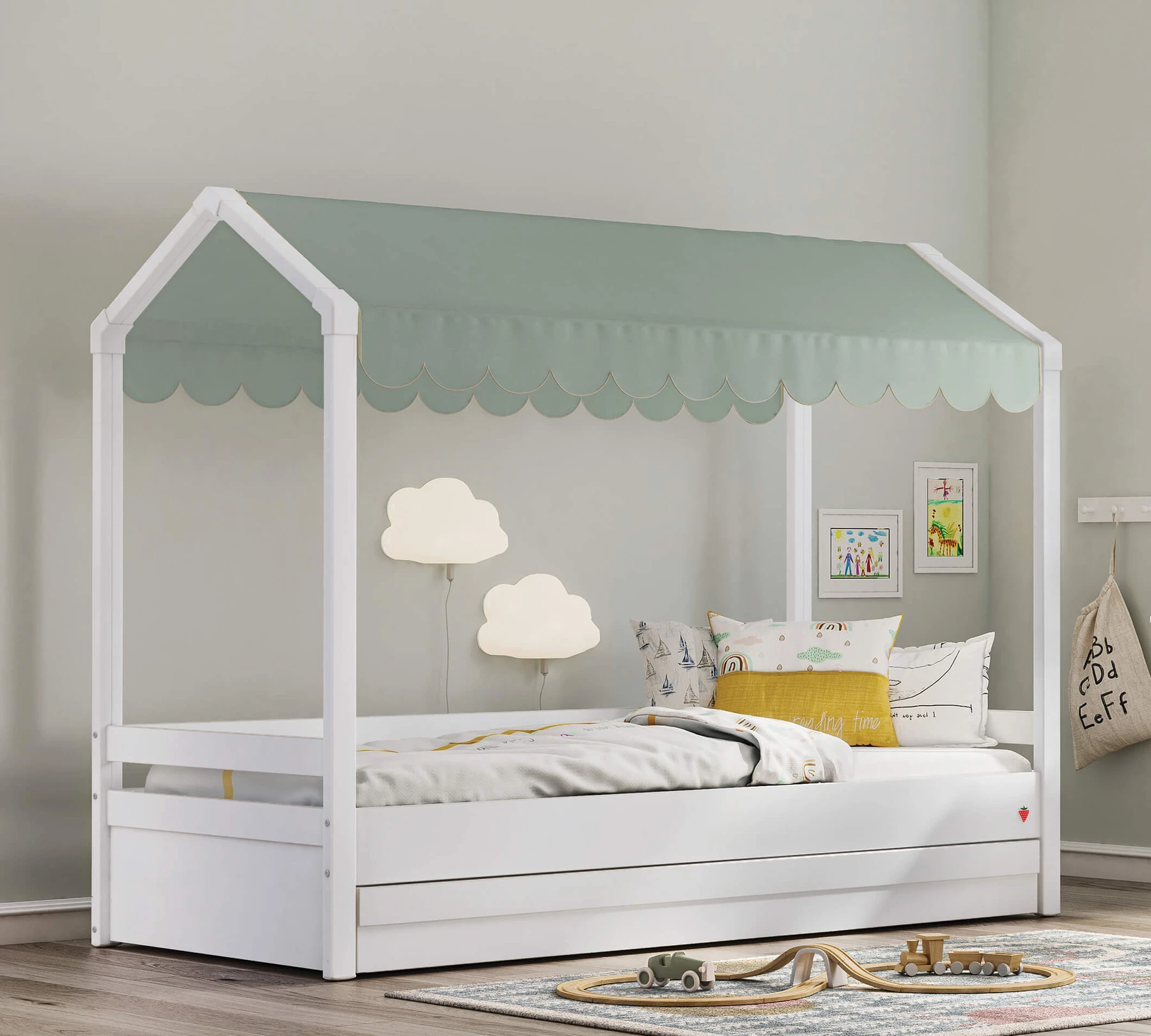 Тента за легло «Montes» цвят зелен