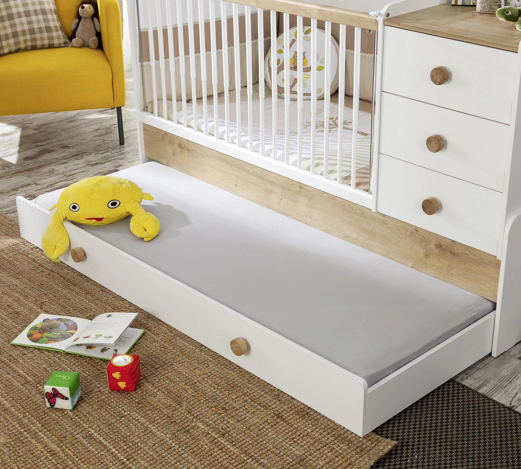 Трансформираща бебешка кошара Natura Baby Sl (80/180см)