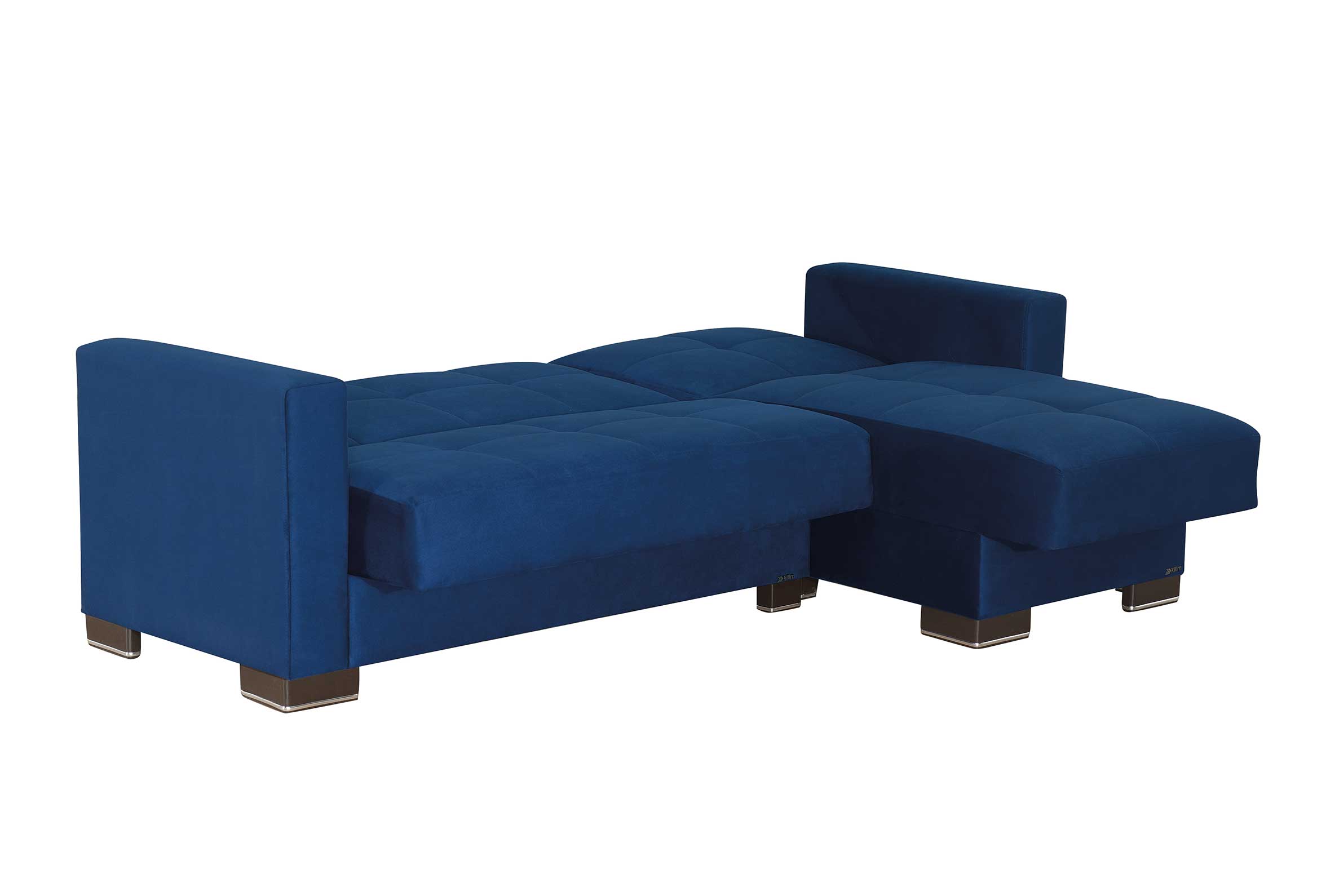 Ъглов разтегателен диван «Armada» + две декоративни възглавници, с място за съхранение, ширина 235см