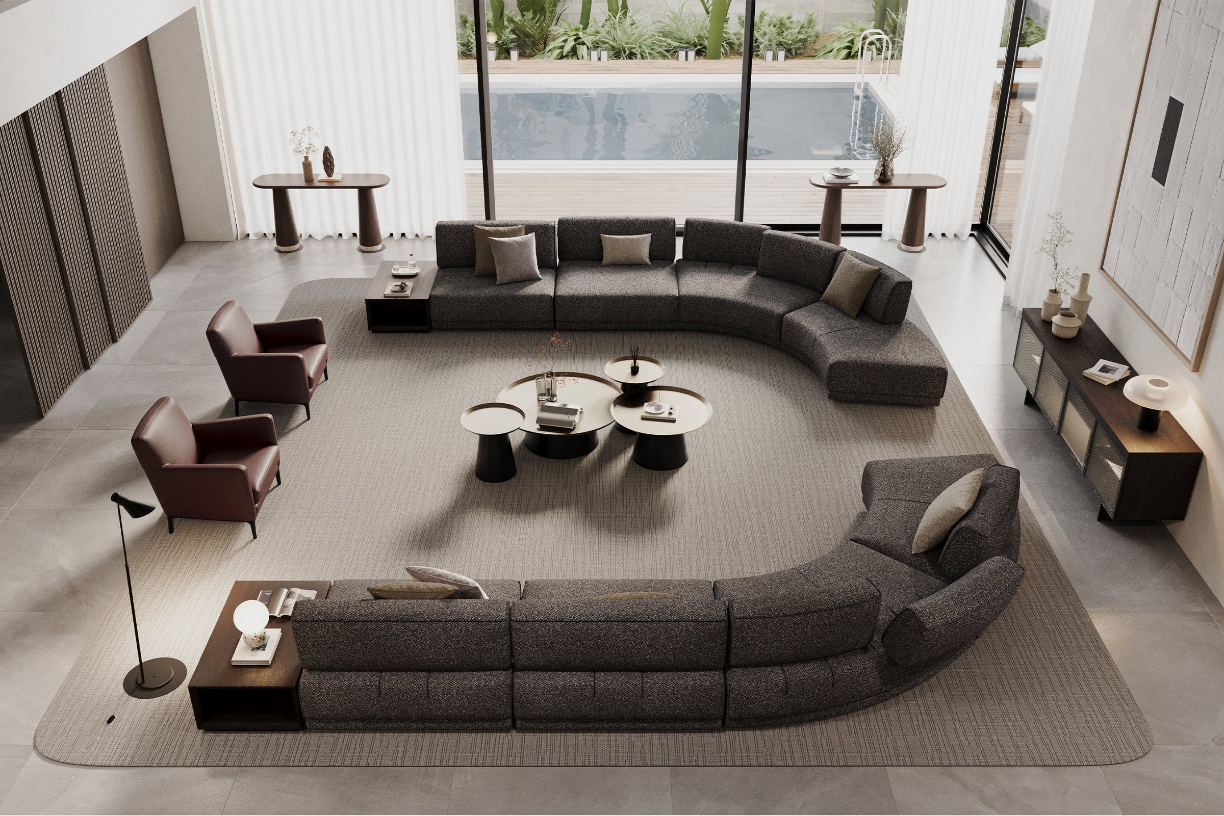 Тоалетка «Arte» с естествен фурнир, размер 150х80х45см