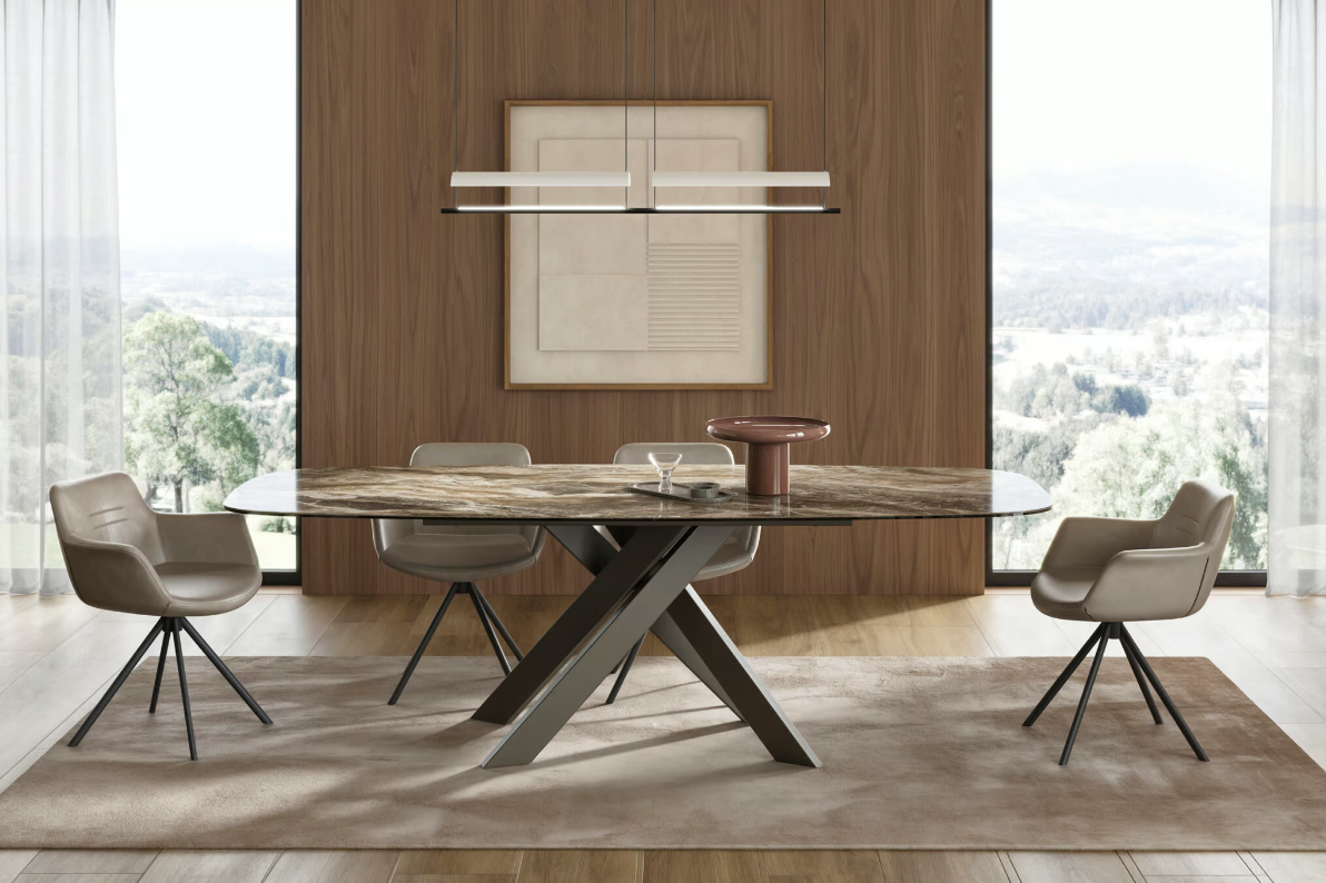 Трапезна маса «Avalon» + керамичен плот, размер 240х75х100см