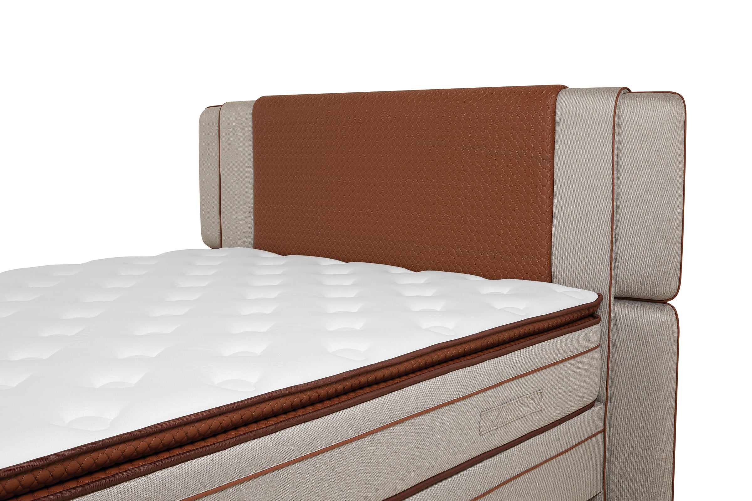 Тапицирано легло «Bamboo Pedic» + Матрак и табла - с място за съхранение, матрак с бамбукови влакна, с микрокапсули