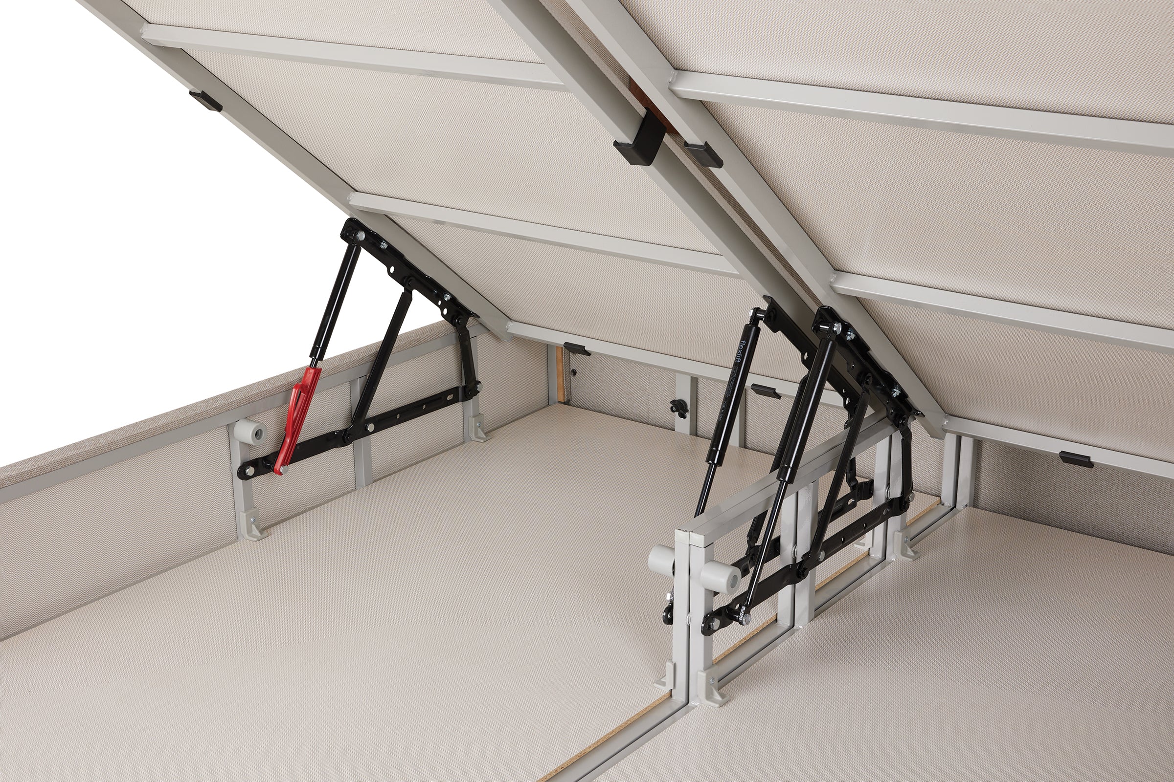 Тапицирано легло «Bamboo Pedic» + Матрак и табла - с място за съхранение, матрак с бамбукови влакна, с микрокапсули