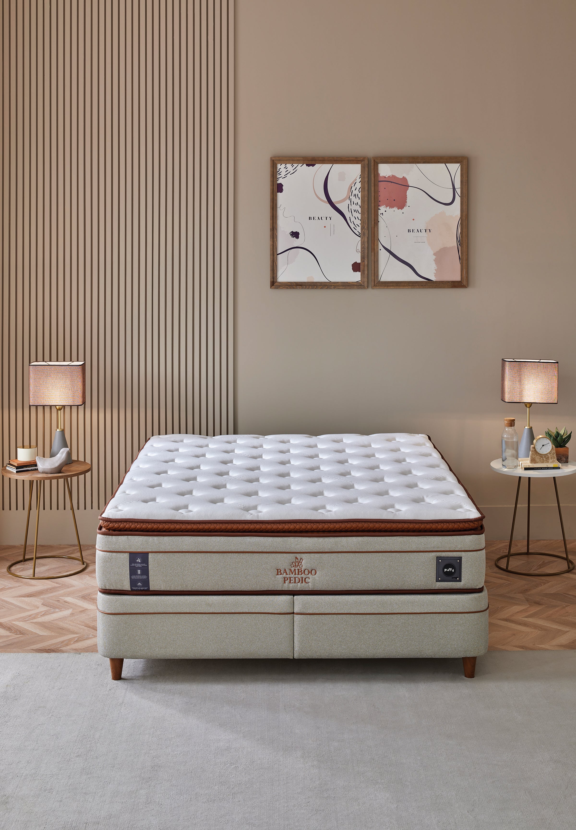 Матрак «Bamboo Pedic» с бамбукови влакна, с микрокапсули, с покет пружинна система, 34 см