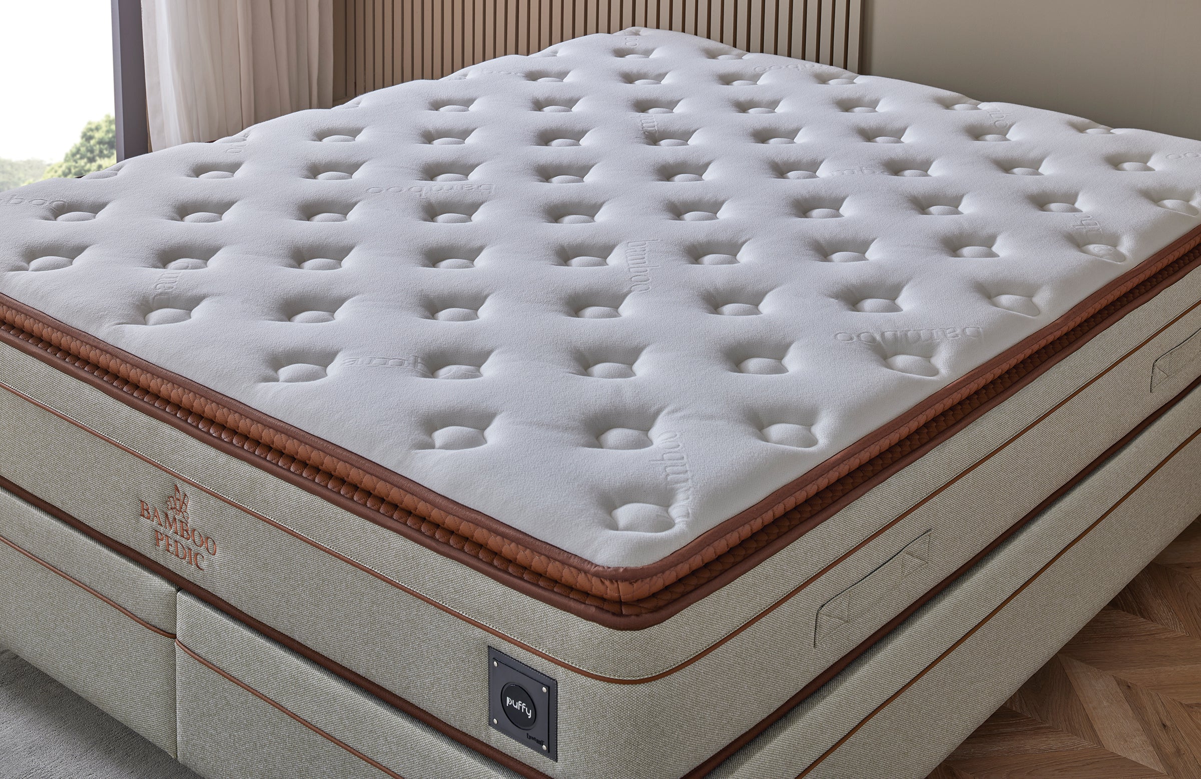 Матрак «Bamboo Pedic» с бамбукови влакна, с микрокапсули, с покет пружинна система, 34 см