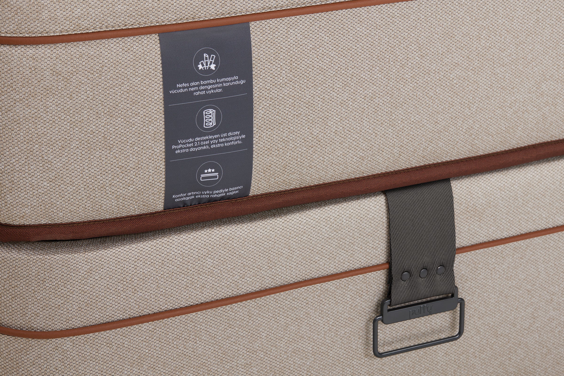 Матрак «Bamboo Pedic» с бамбукови влакна, с микрокапсули, с покет пружинна система, 34 см