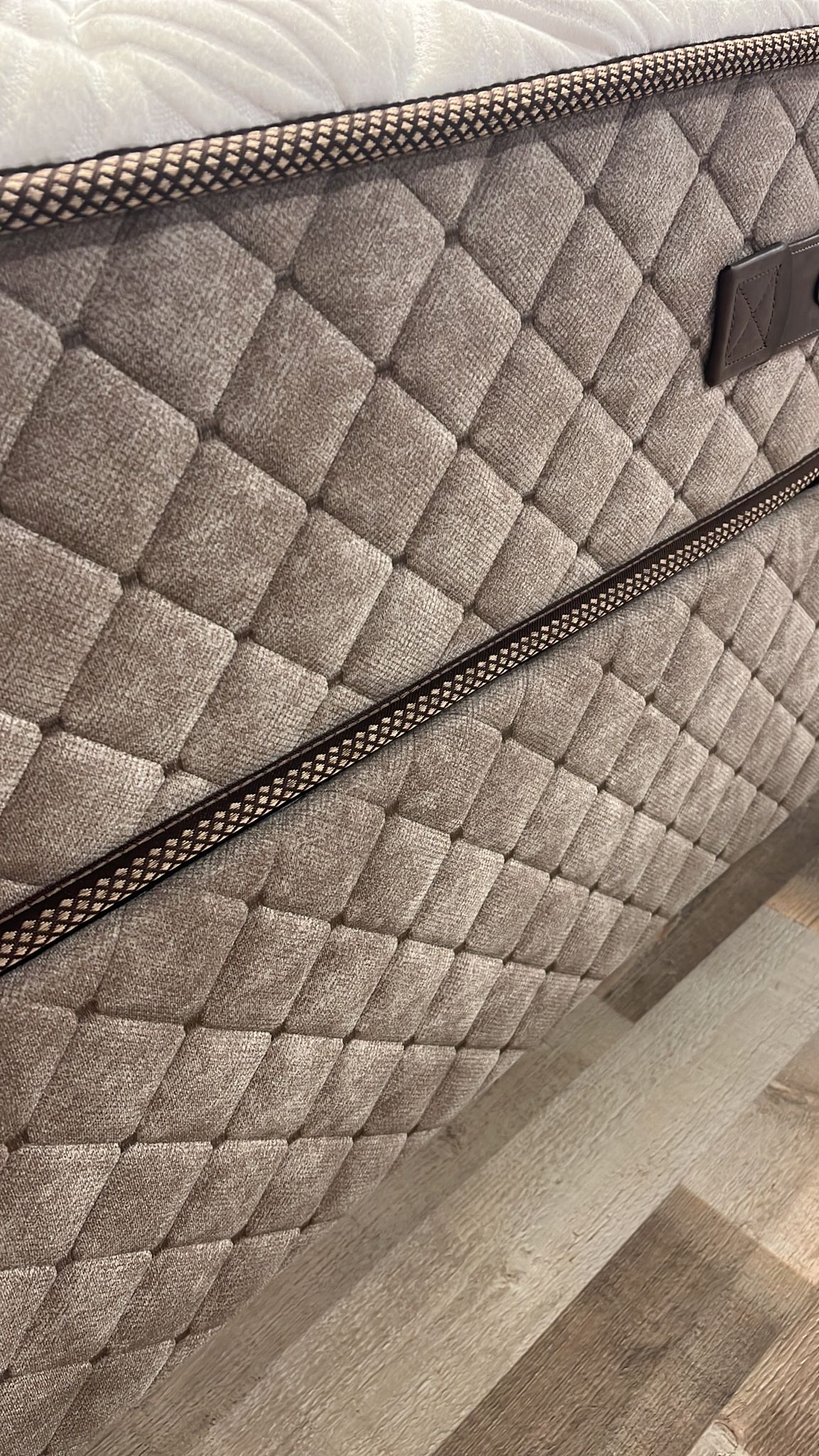 Тапицирано легло «Bamboo Sleep» + Матрак и табла - с място за съхранение, матрак с бамбукови влакна